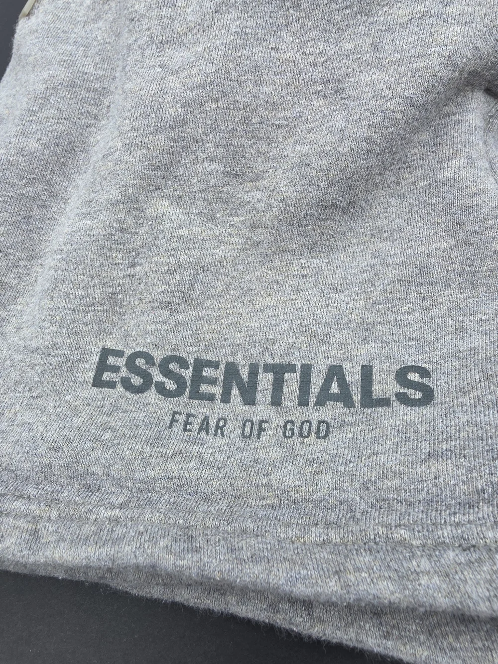 ESSENTIALS Grey Cotton Blend Sweat Shorts Size 8 KIDS - Picture 4 of 5